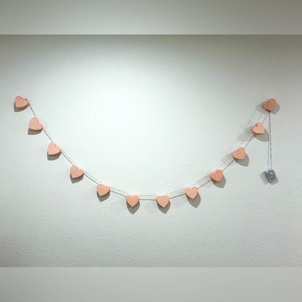 Pottery Barn Kids String Hearts Battery Operated for Nursery/Kids Bedroom